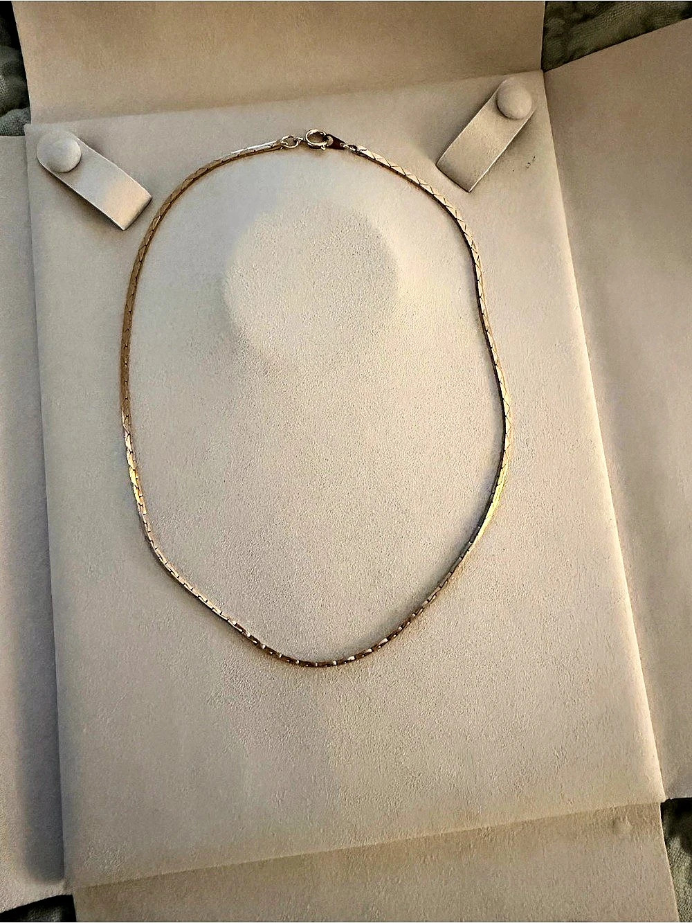 Gold plated triangle necklace